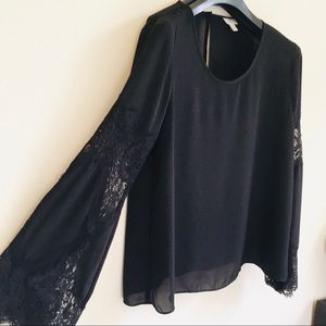 Charming Charlie Bell Sleeve Blouse